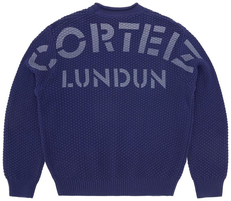 Corteiz Guerillaz Knit Sweater Navy