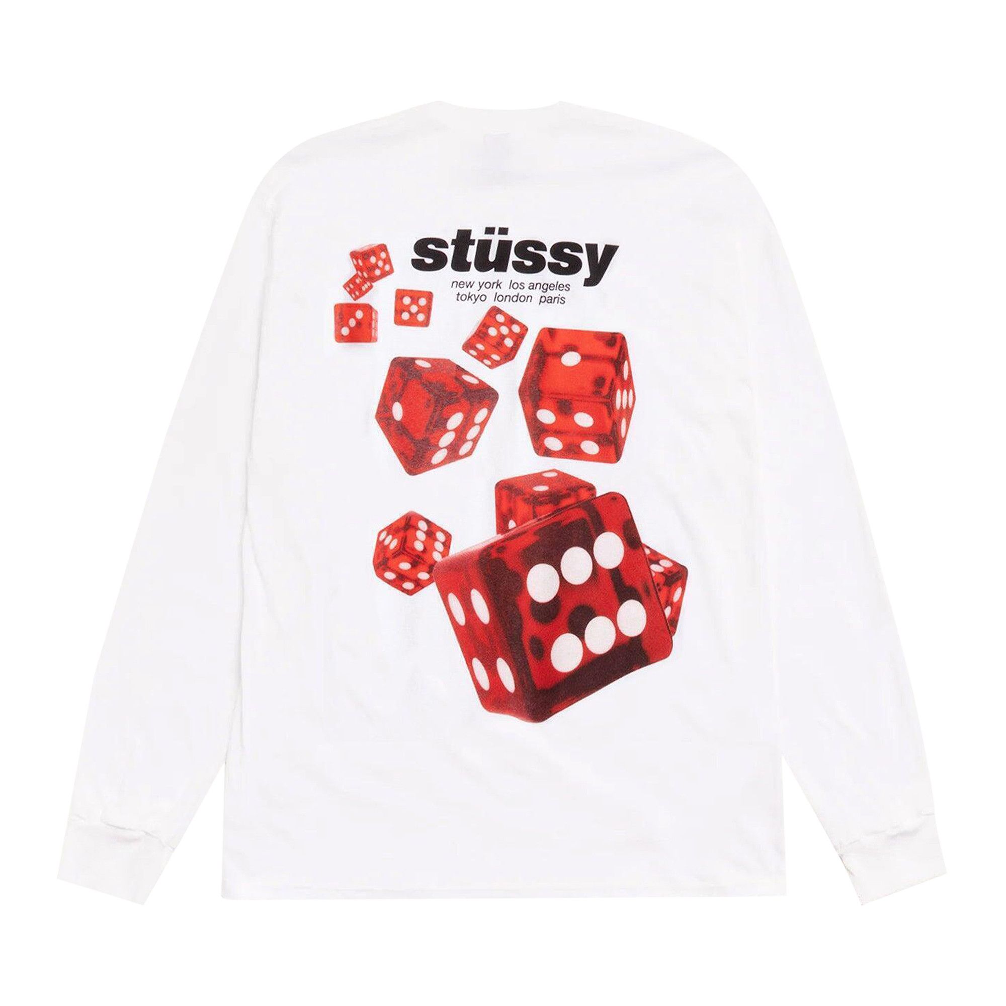 Buy Stussy Rollers Long-Sleeve Tee 'White' - 1995160 WHIT | GOAT
