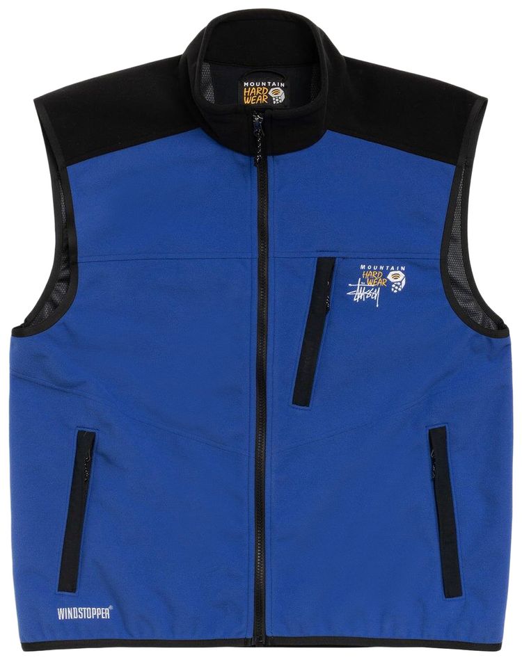 Stussy x Mountain Hardwear Windstopper Vest Blue