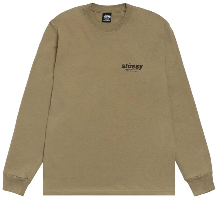 Stussy Rollers Long Sleeve Tee Olive