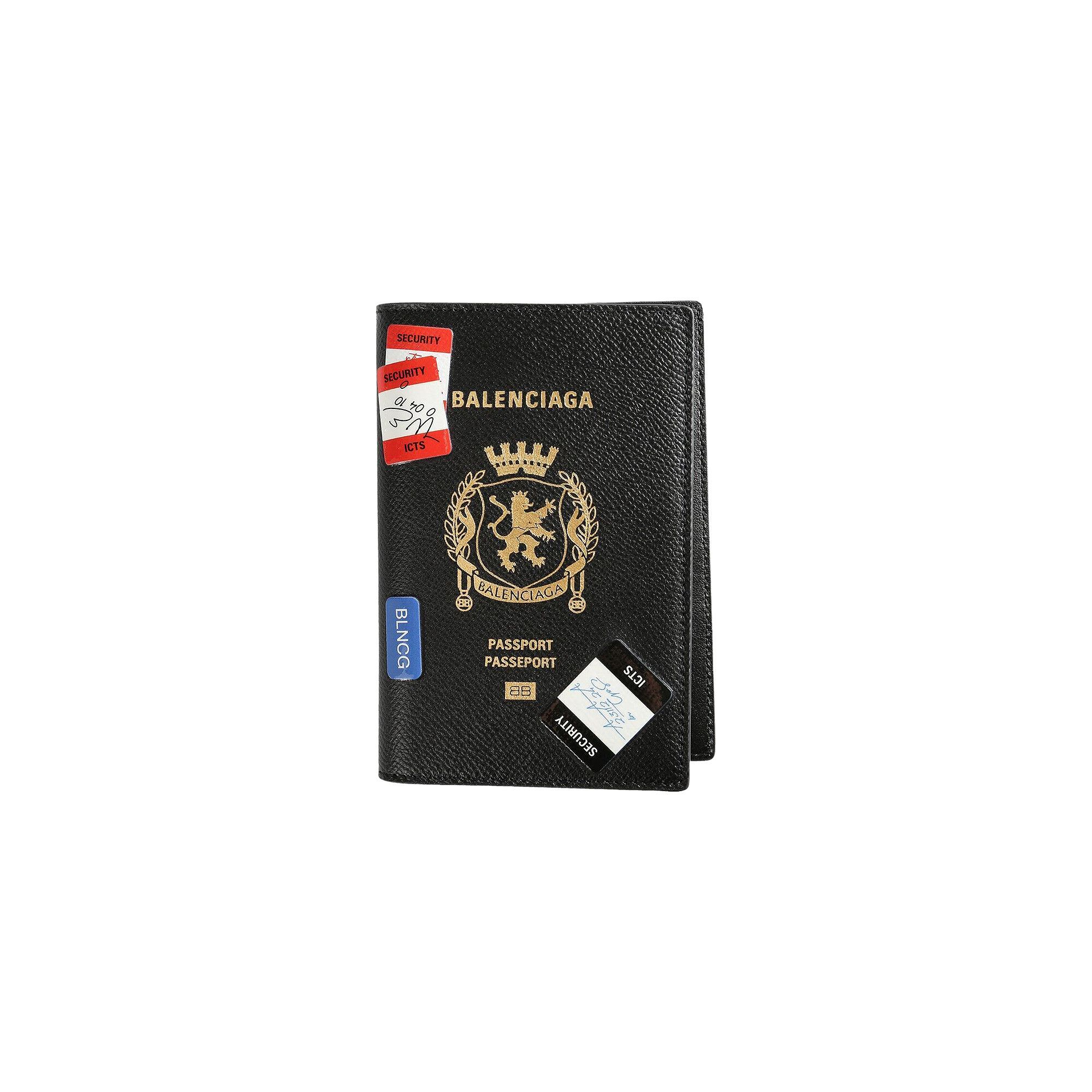 Buy Balenciaga Passport Holder 'Black/Multicolor' - 787742 2AB45