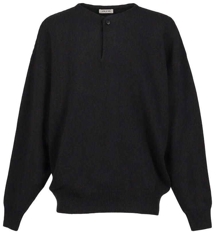 Fear of God Henley Sweater Black