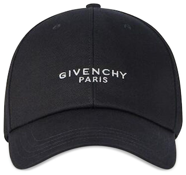 Givenchy Paris Curved Cap Black