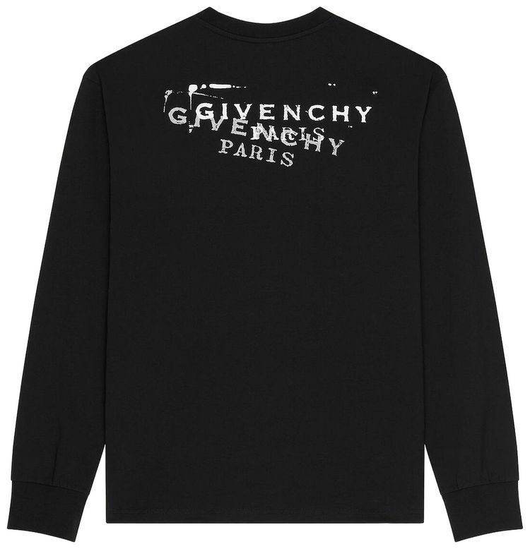 Givenchy Regular Long Sleeve T Shirt Black