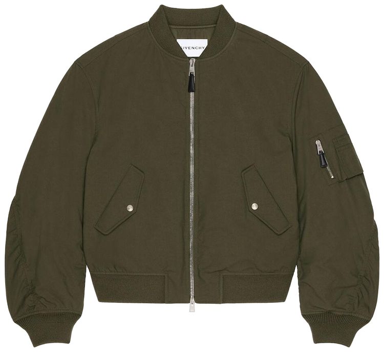 Givenchy Couture Sleeves Bomber Khaki