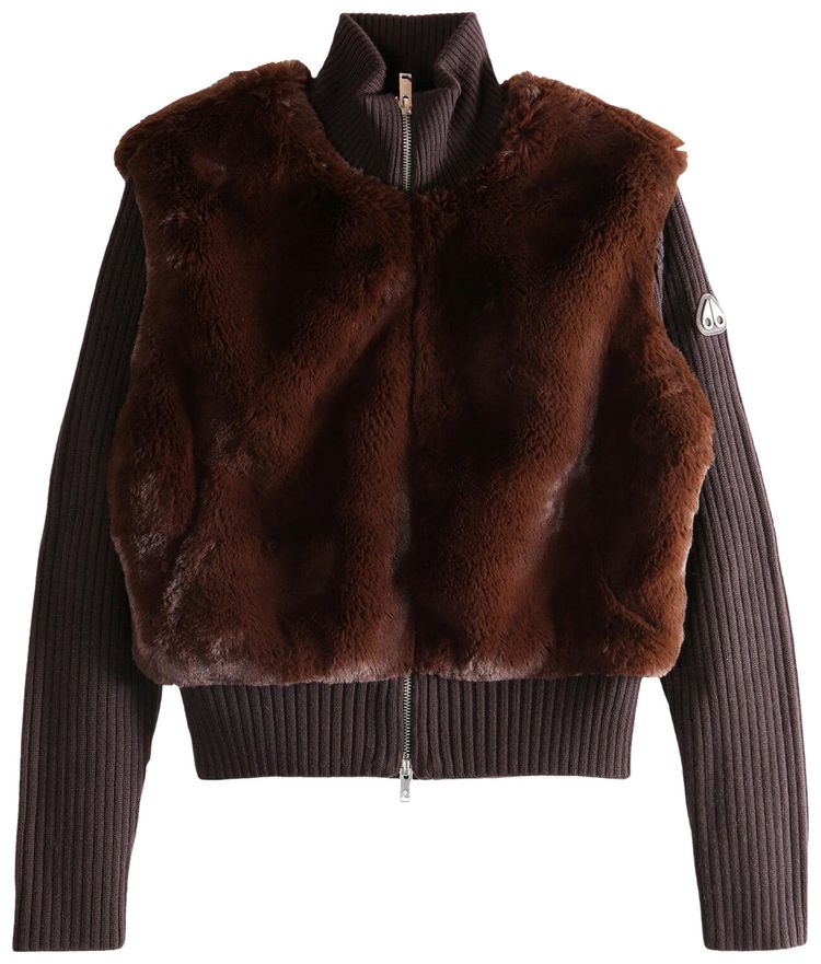 Moose Knuckles Dua Bunny Sweater Espresso