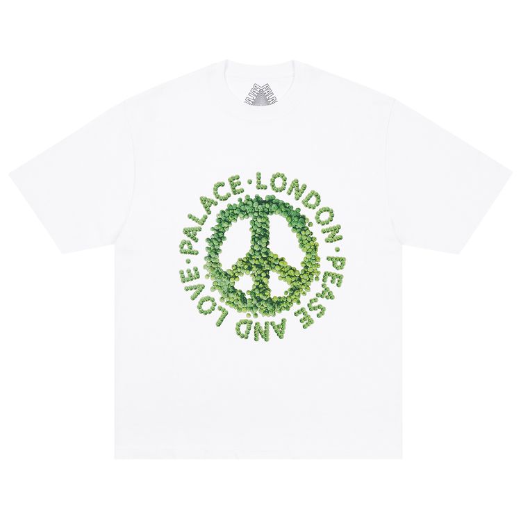 Palace Pease And Love T Shirt White