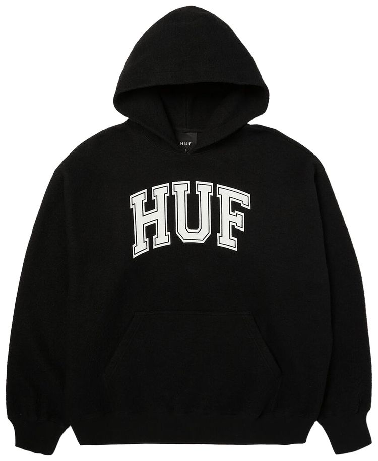 HUF Cracked Arch Inside Out Hoodie Black