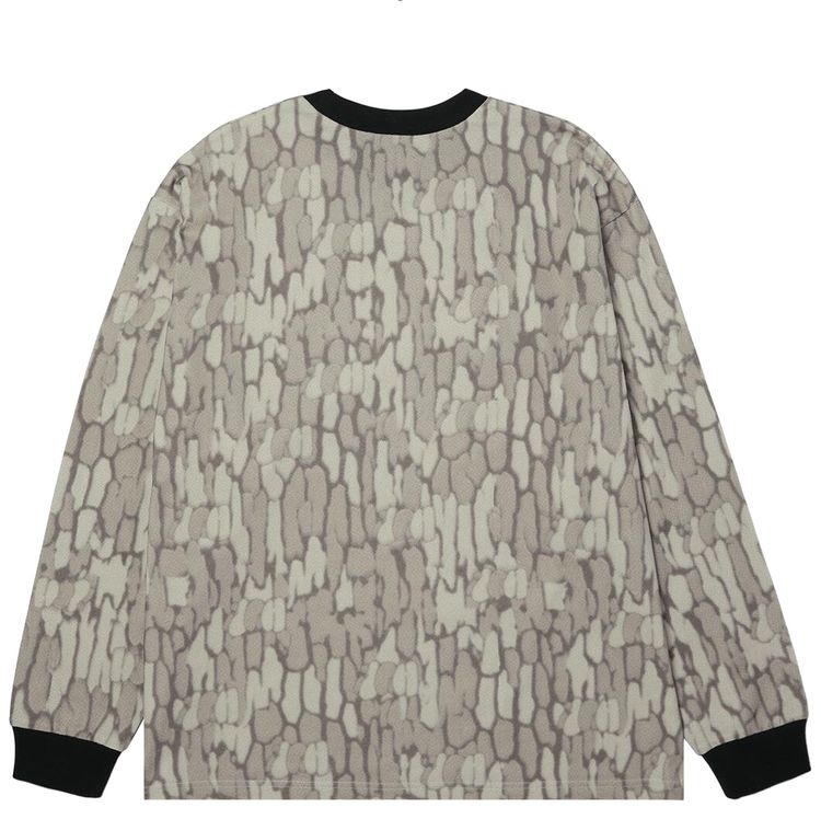 HUF Warped Camo Long Sleeve Knit Top Muted Camo