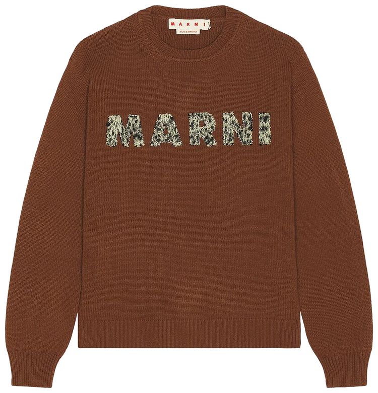 Marni Roundneck Sweater Maroon