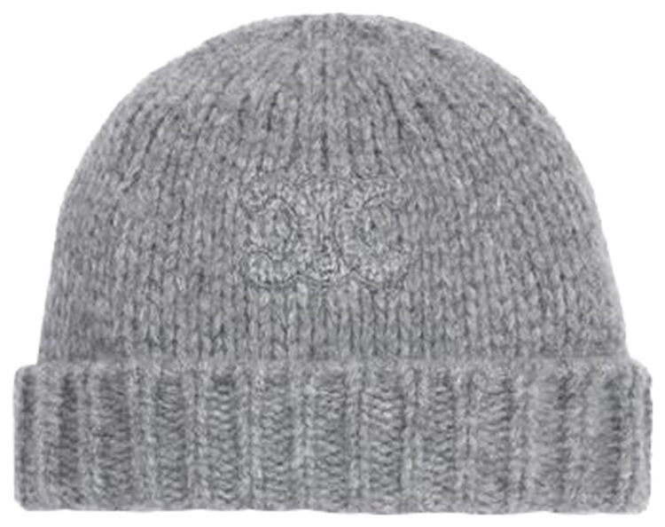 CELINE Triomphe Beanie Light Grey