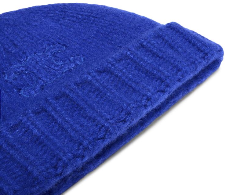 CELINE Triomphe Beanie Bleu Roi