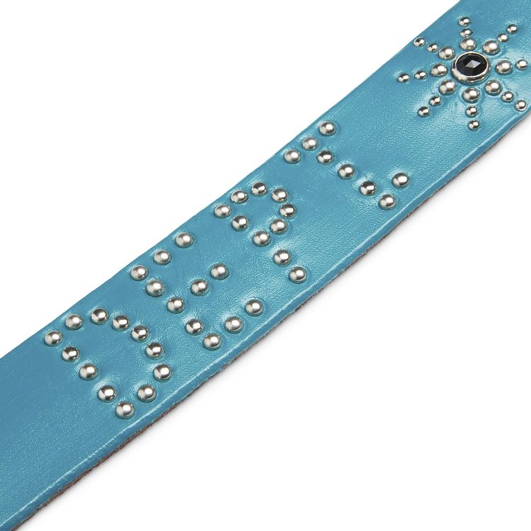 Gallery Dept Painted Studded Belt Turquoise