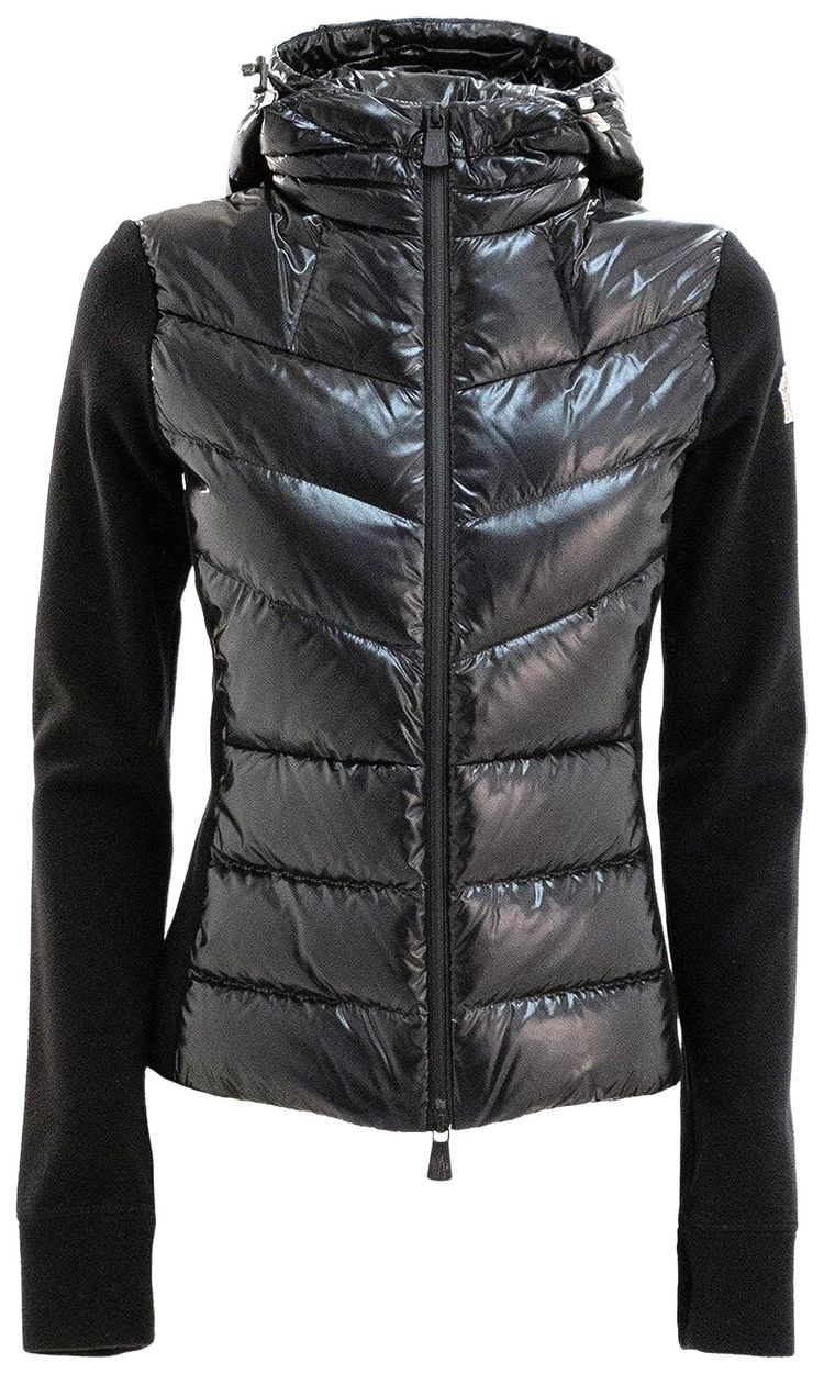 Moncler Grenoble Zip Up Cardigan Black