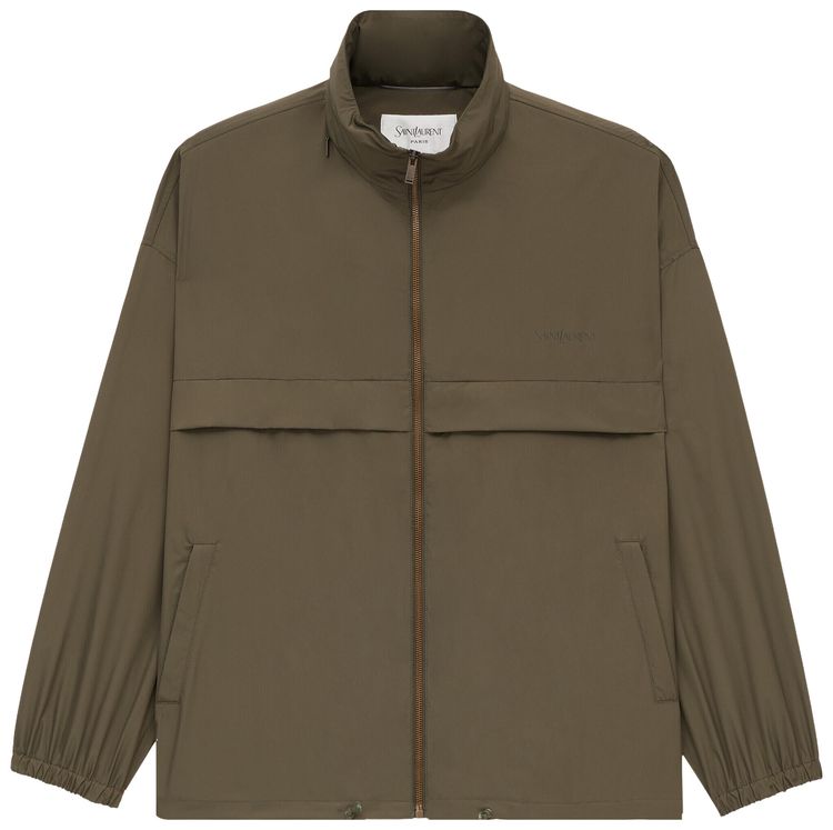 Saint Laurent Blouson Sport Vert Kaki