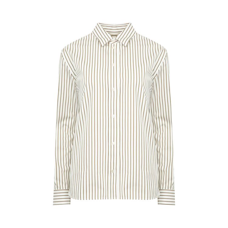 Saint Laurent Avec Broderie CraieKaki Dore