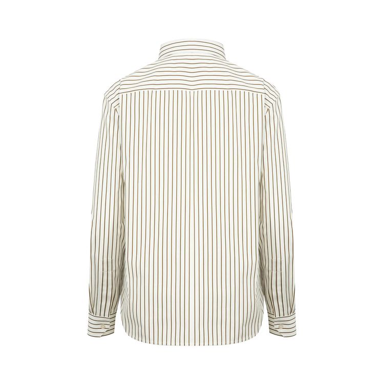 Saint Laurent Avec Broderie CraieKaki Dore