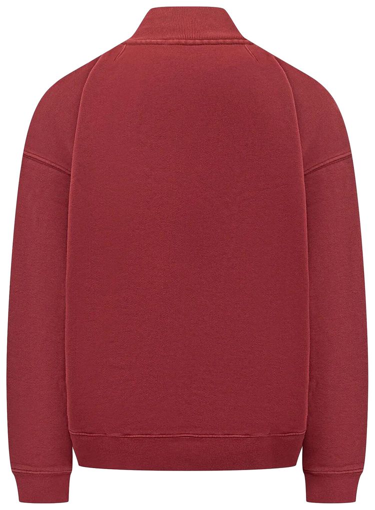 Willy Chavarria Bravo Quarter Zip Red