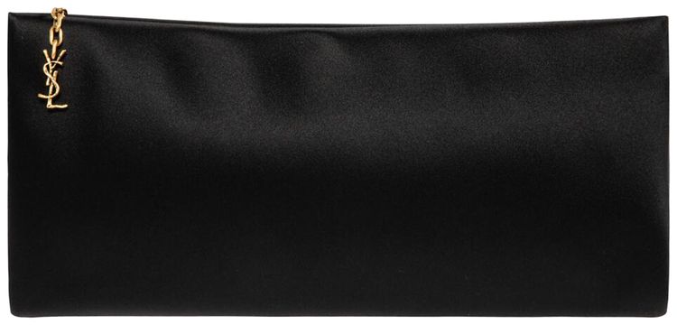 Saint Laurent Folded Evening Clutch Nero