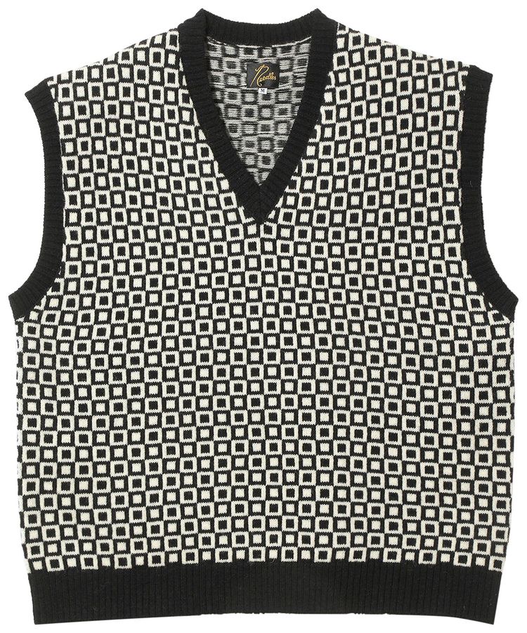 Needles Shetland Knit Vest Black