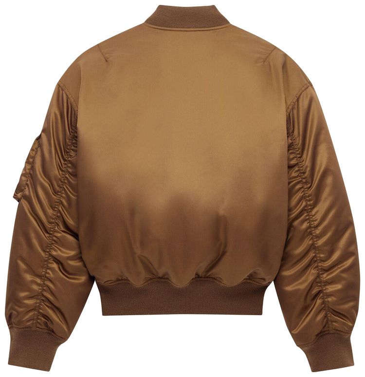 Saint Laurent Bomber Ample Brun Clair