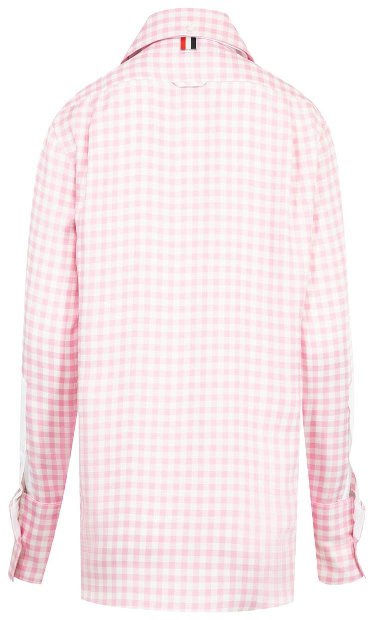 Thom Browne Straight Fit Modular Shirt Light Pink