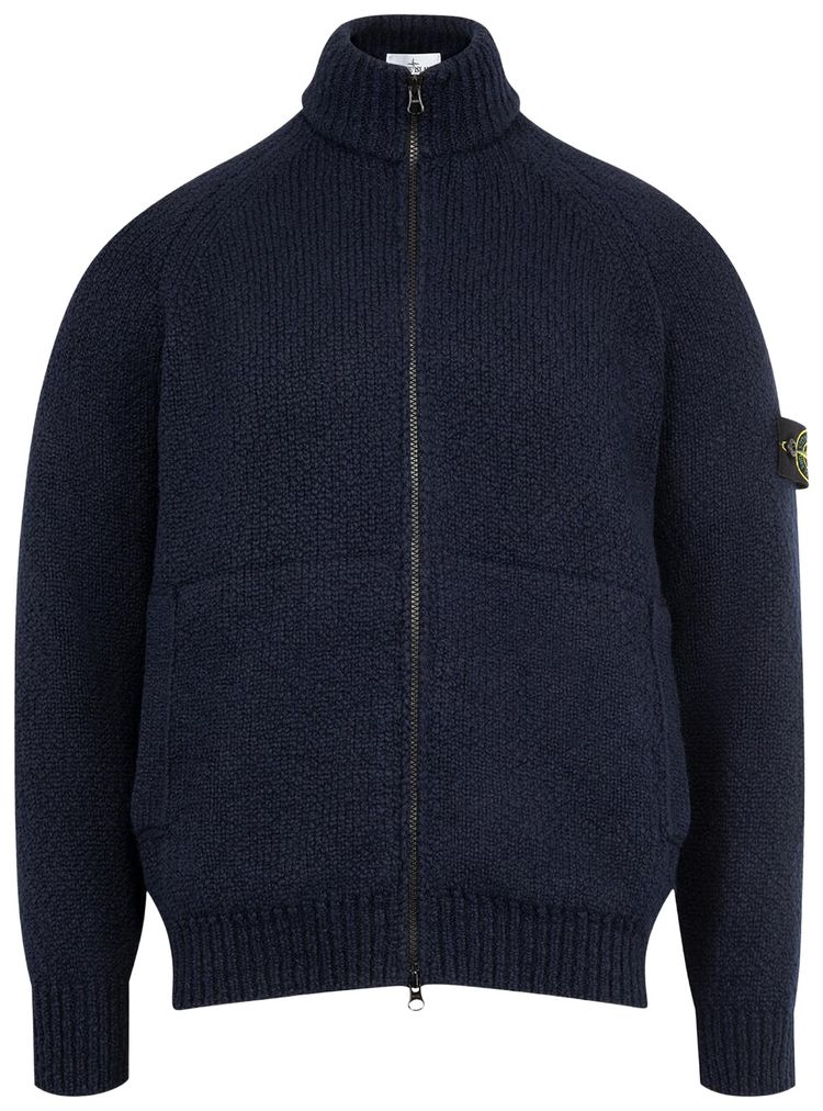 Stone Island Cardigan Navy Blue
