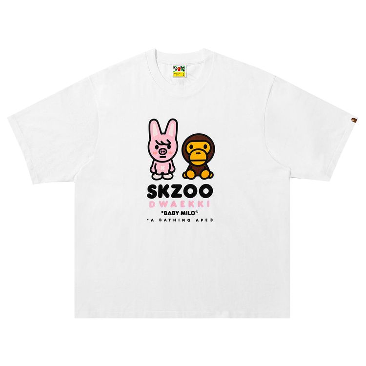 BAPE x Stray Kids Dwaekki Baby Milo Tee White