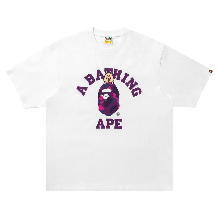BAPE x Stray Kids Han Quokka College Tee White
