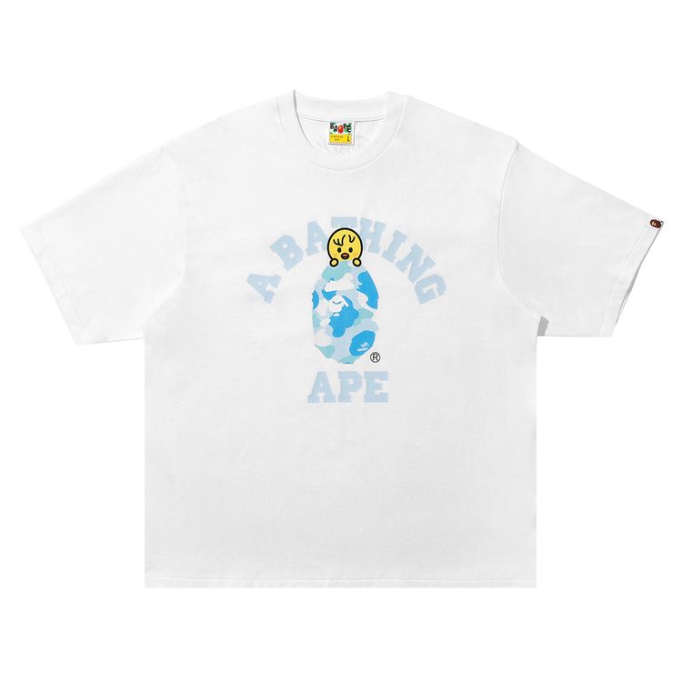 BAPE x Stray Kids Bbokari College Tee White