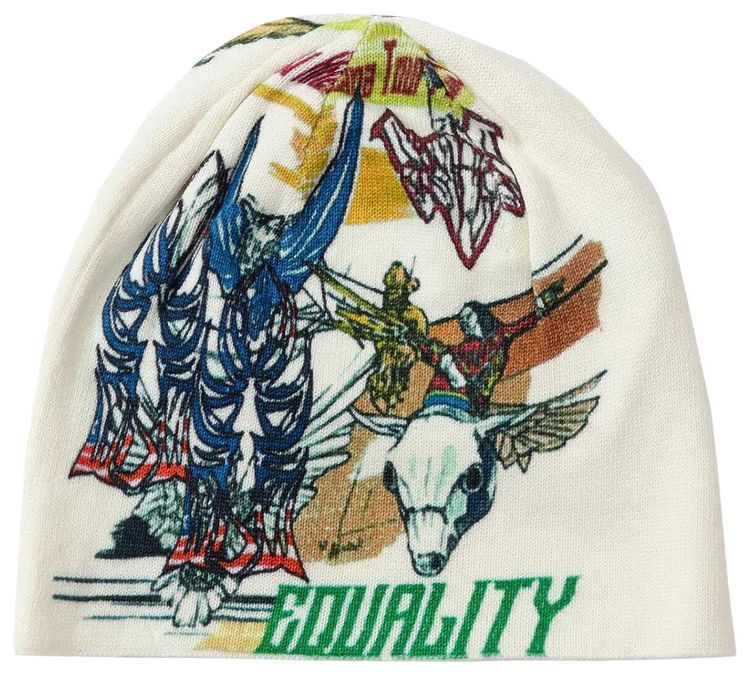 Who Decides War Americana Knit Hat CloudMulticolor