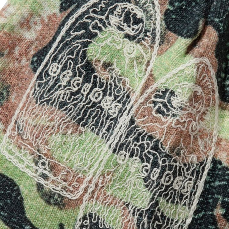 Who Decides War Flame Camo Knit Hat Multicolor