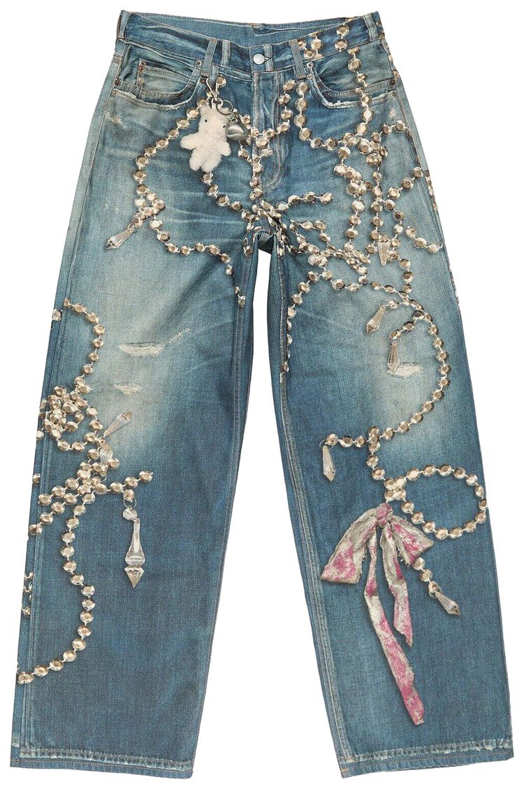 Acne Studios 1981 Loose Fit Jeans Mid Blue