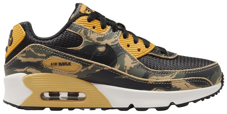 Nike Air Max 90 GS Camo Pack   University Gold