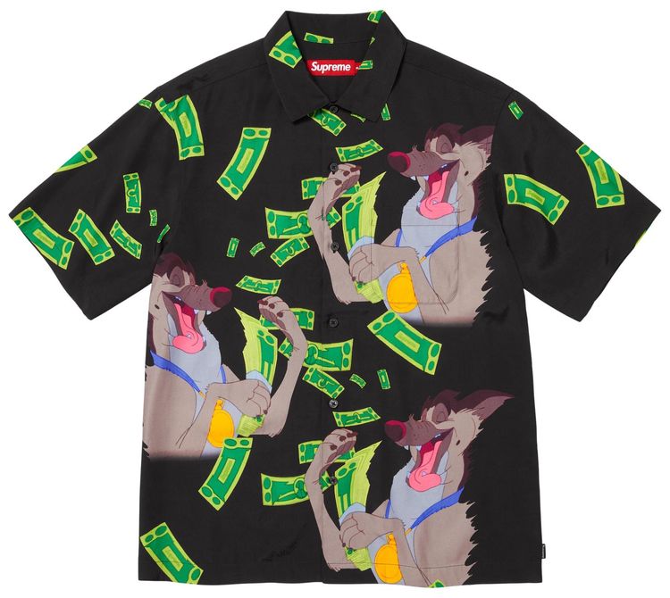 Supreme All Dogs Go To Heaven Short Sleeve Shirt Black