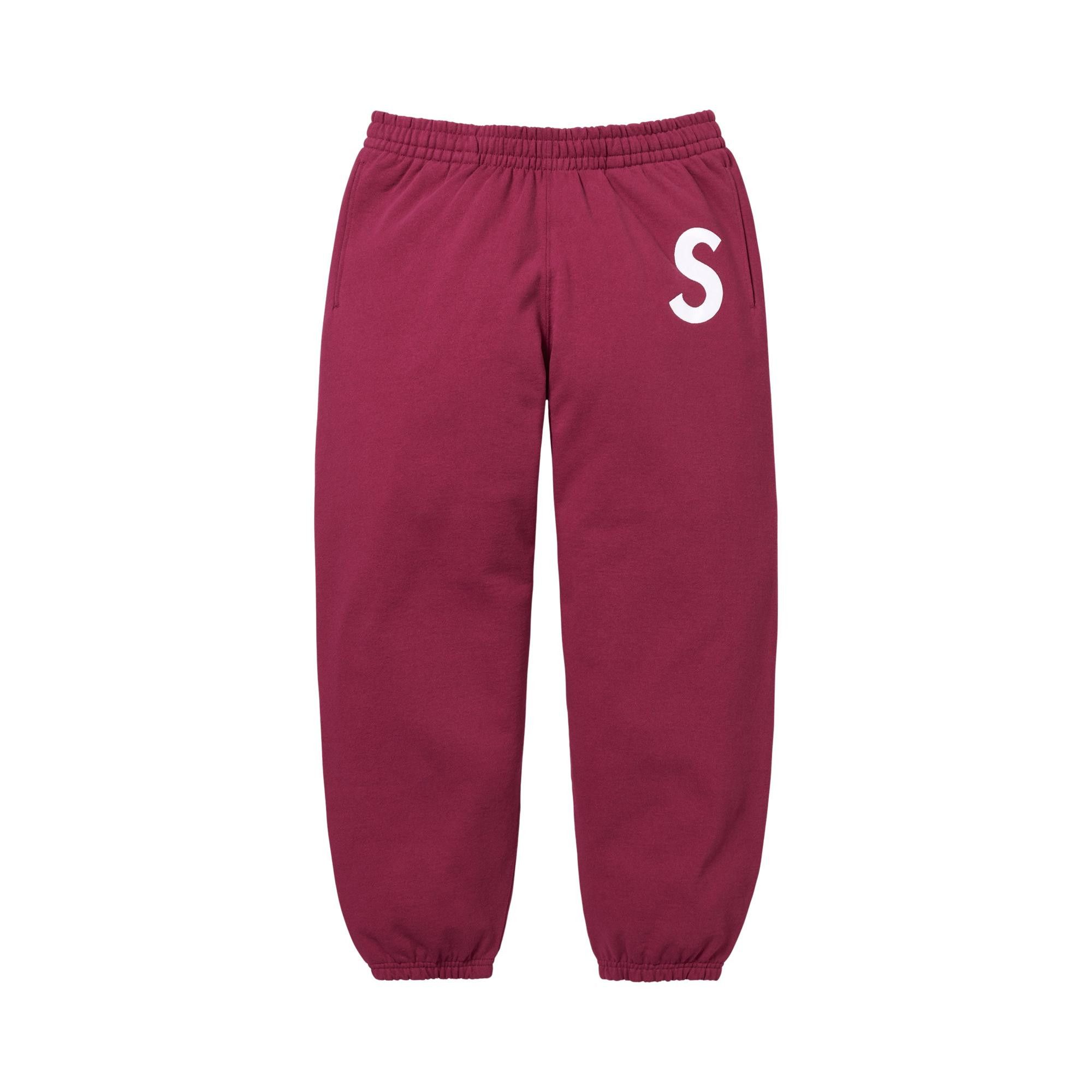 Buy Supreme S Logo Sweatpant 'Raspberry' - FW25P53 RASPBERRY | GOAT