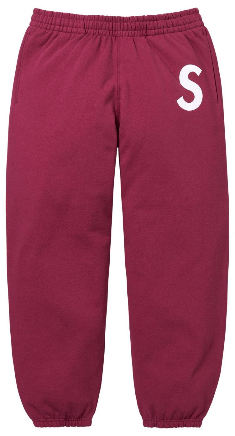 Buy Supreme S Logo Sweatpant 'Raspberry' - FW25P53 RASPBERRY | GOAT