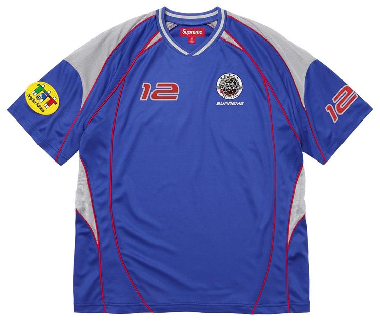 Supreme Piping Soccer Jersey Royal
