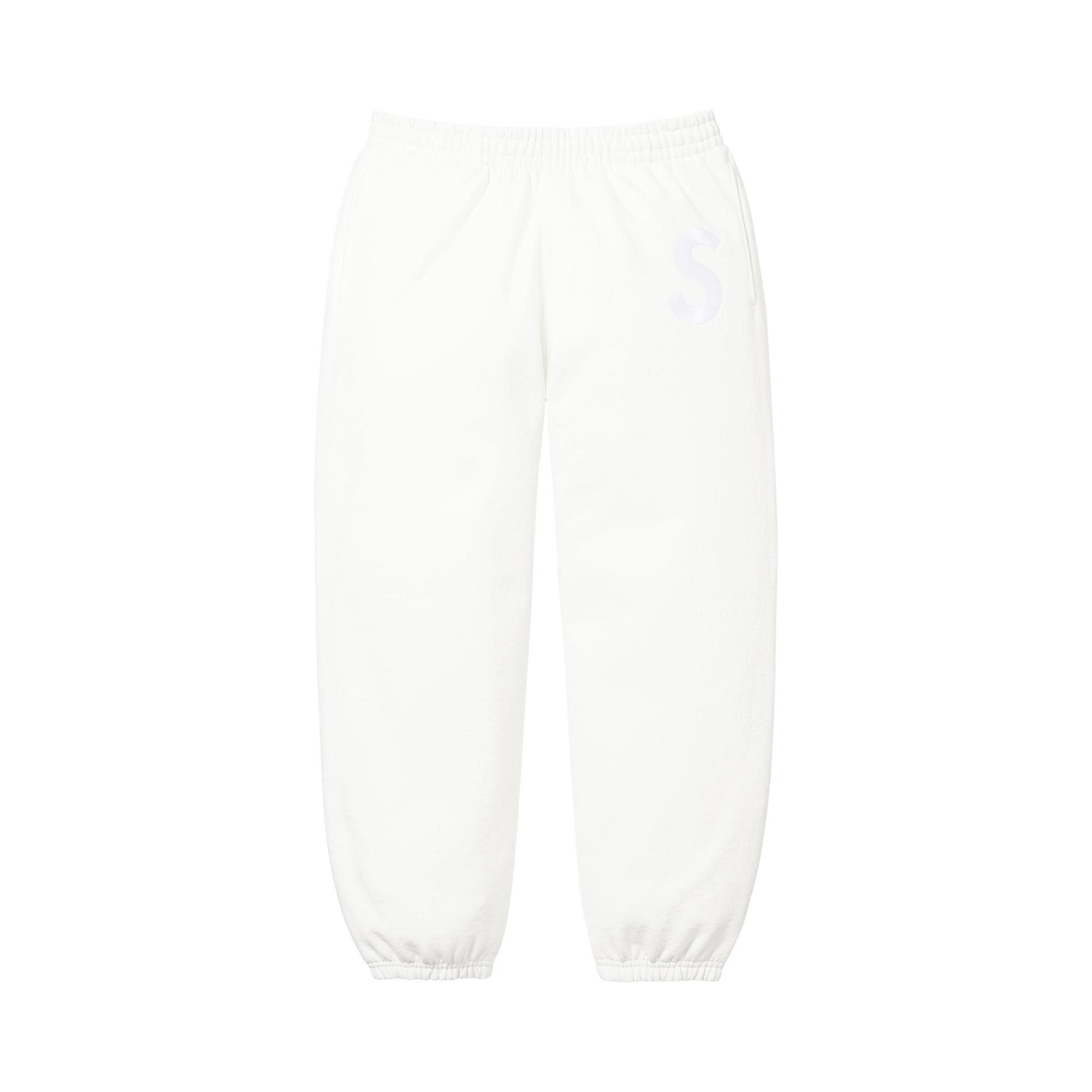 Buy Supreme S Logo Sweatpant 'White' - FW25P53 WHITE | GOAT