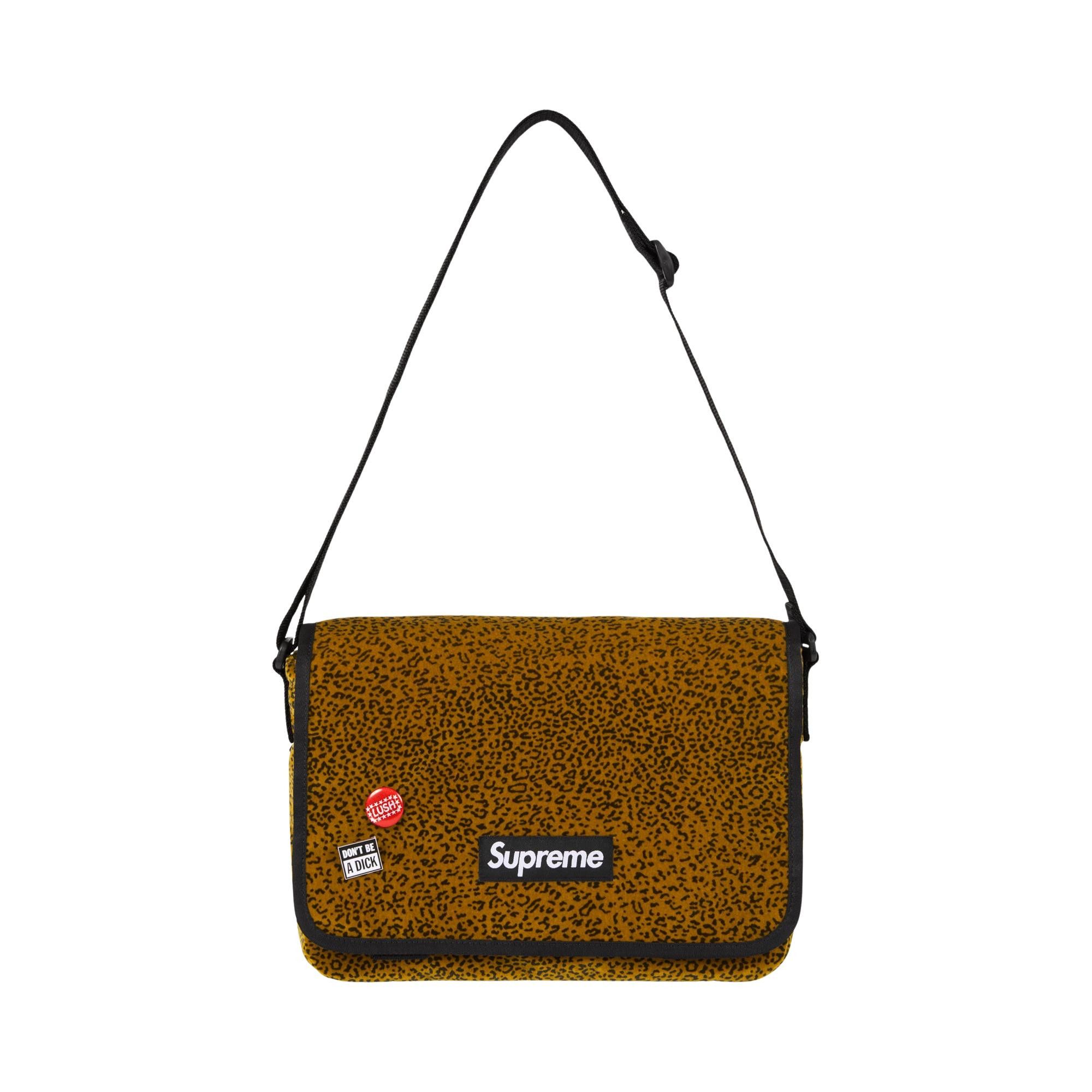 Buy Supreme Velvet Small Messenger Bag 'Tan Leopard' - FW25B9 TAN