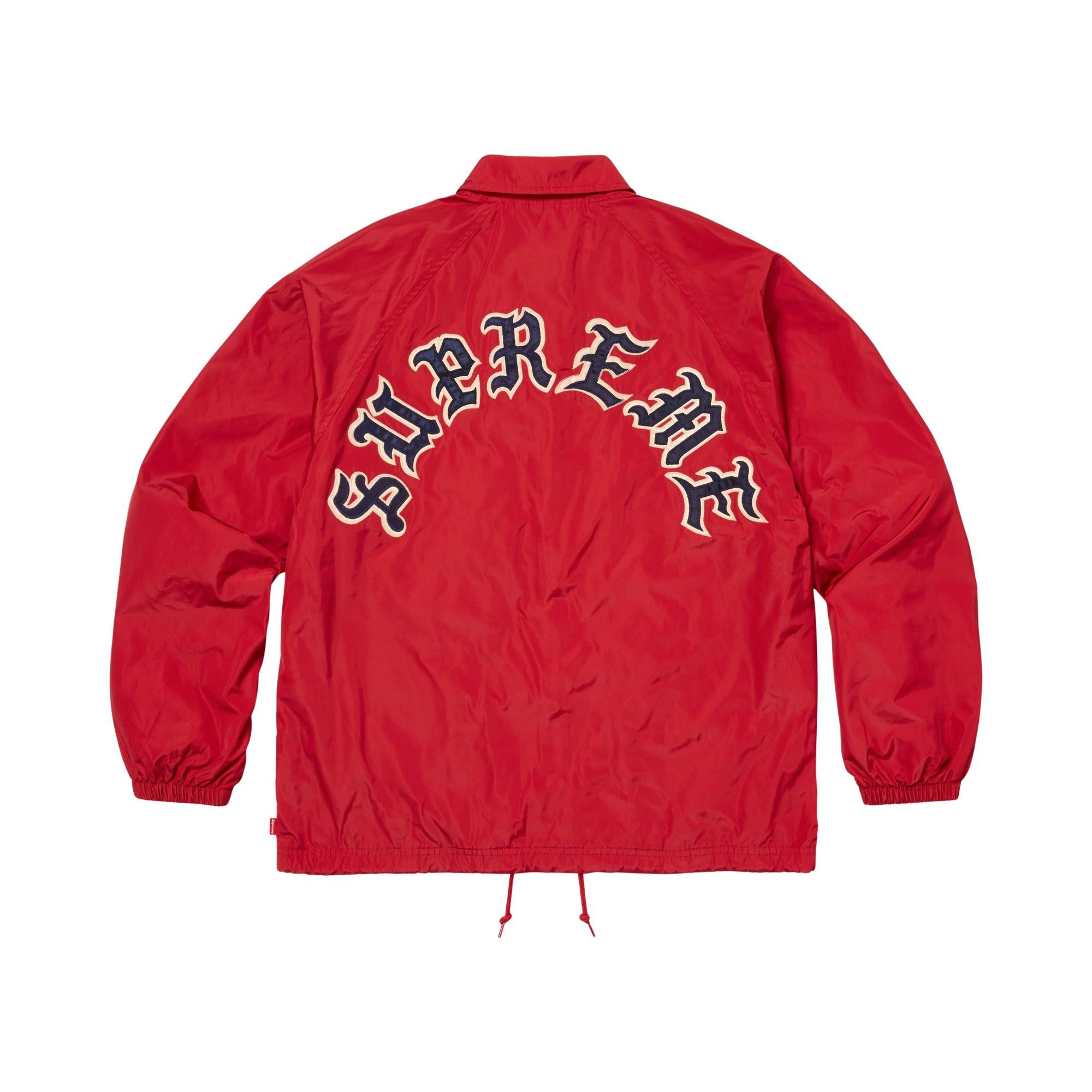 supreme Old English Coaches Jacket アーチロゴ Buy Supreme Old English Arc Coaches Jacket 'Red' - FW25J111 RED | GOAT