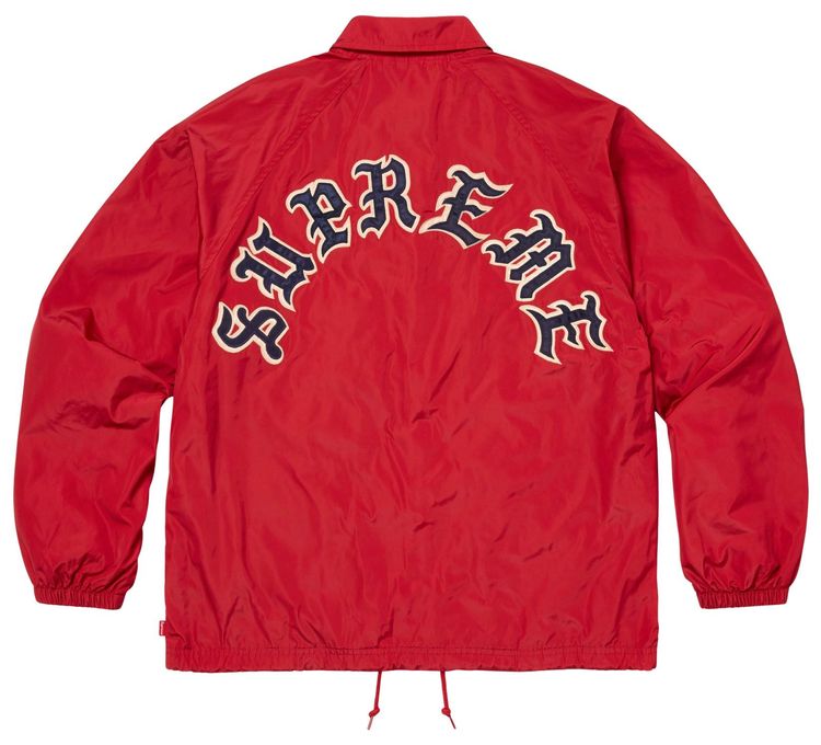 Supreme Old English Arc Coaches Jacket Red