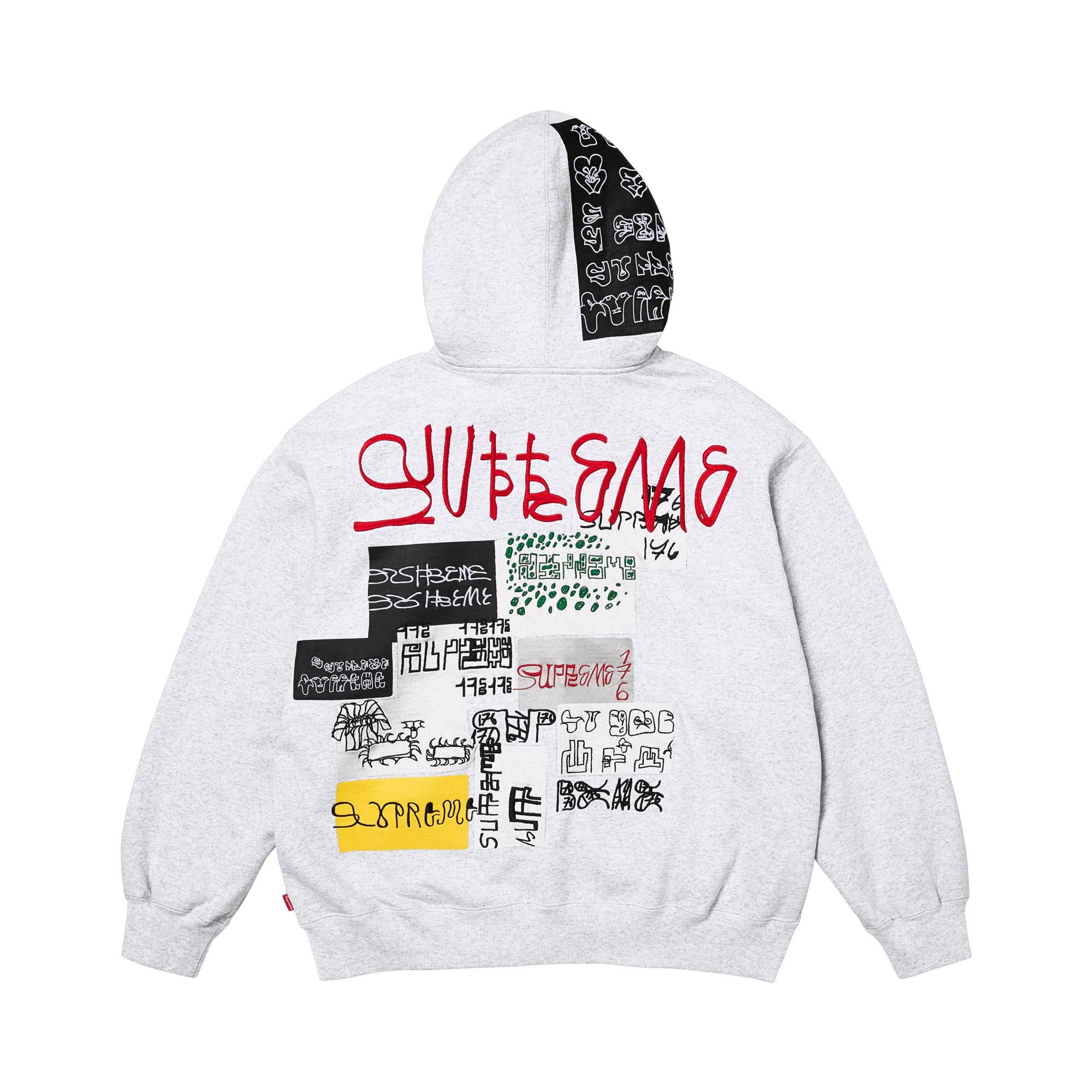 Buy Supreme 176 Zip Up Hooded Sweatshirt 'Ash Grey' - FW25SW76 ASH