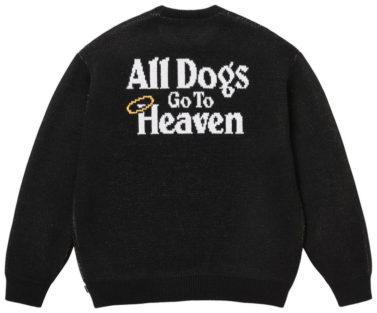 Supreme All Dogs Go To Heaven Sweater Black
