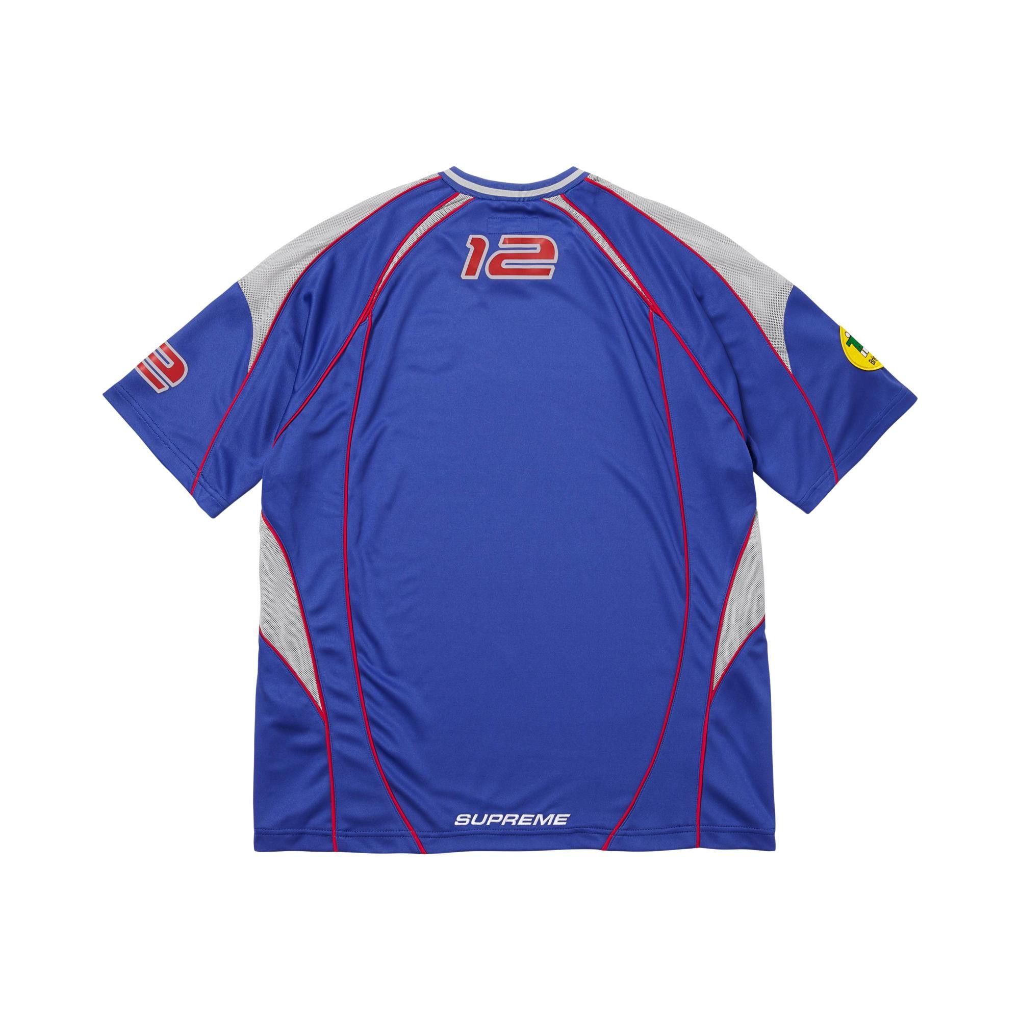 Buy Supreme Piping Soccer Jersey 'Royal' - FW25KN82 ROYAL | GOAT