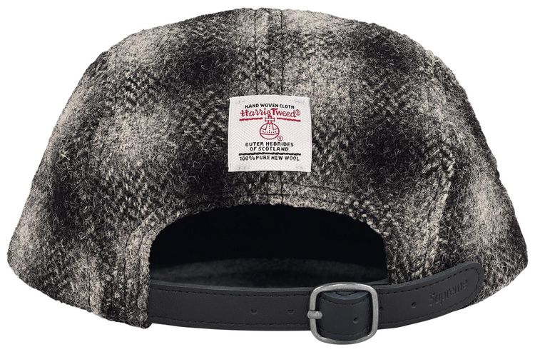 Supreme Harris Tweed Camp Cap Black