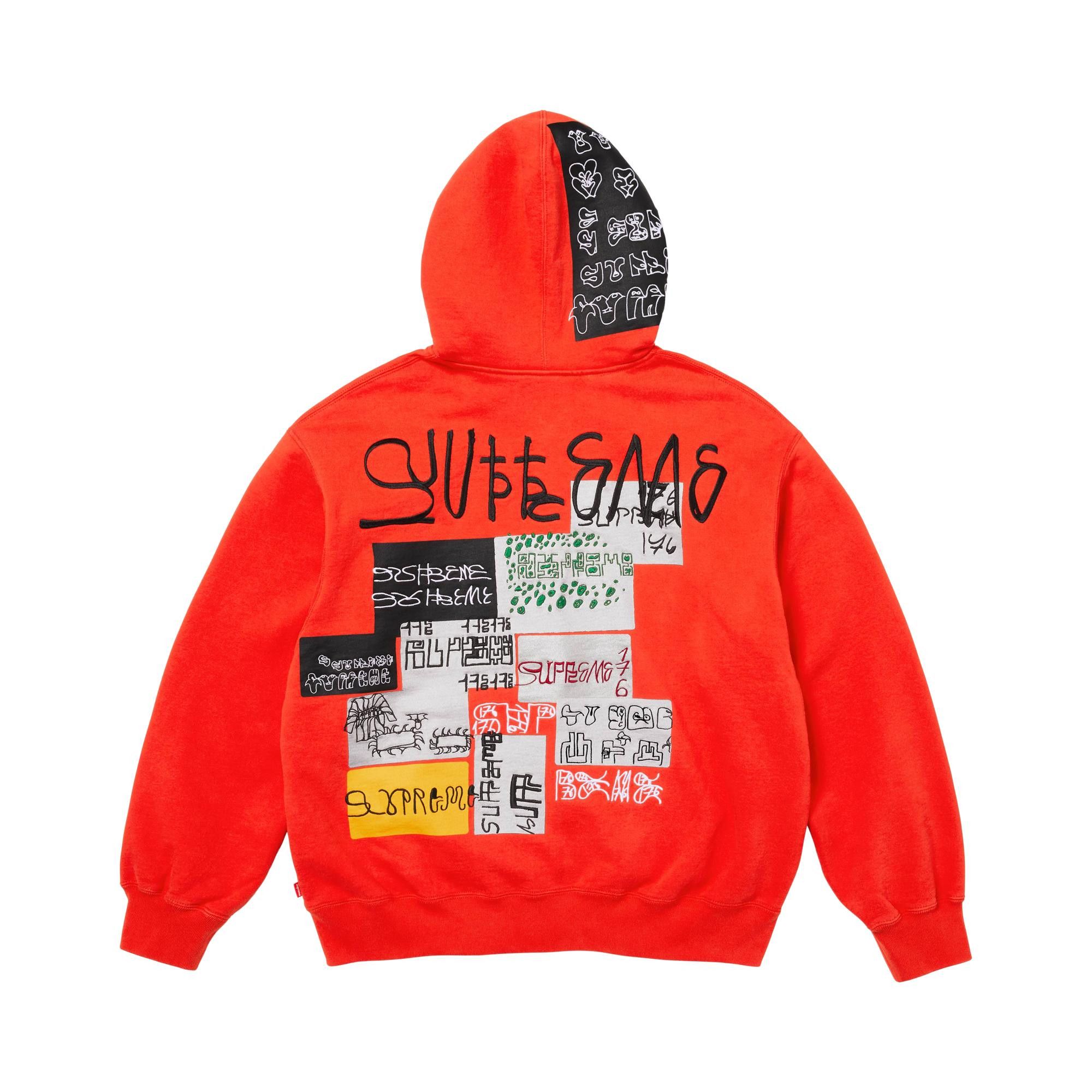 Buy Supreme 176 Zip Up Hooded Sweatshirt 'Bright Orange