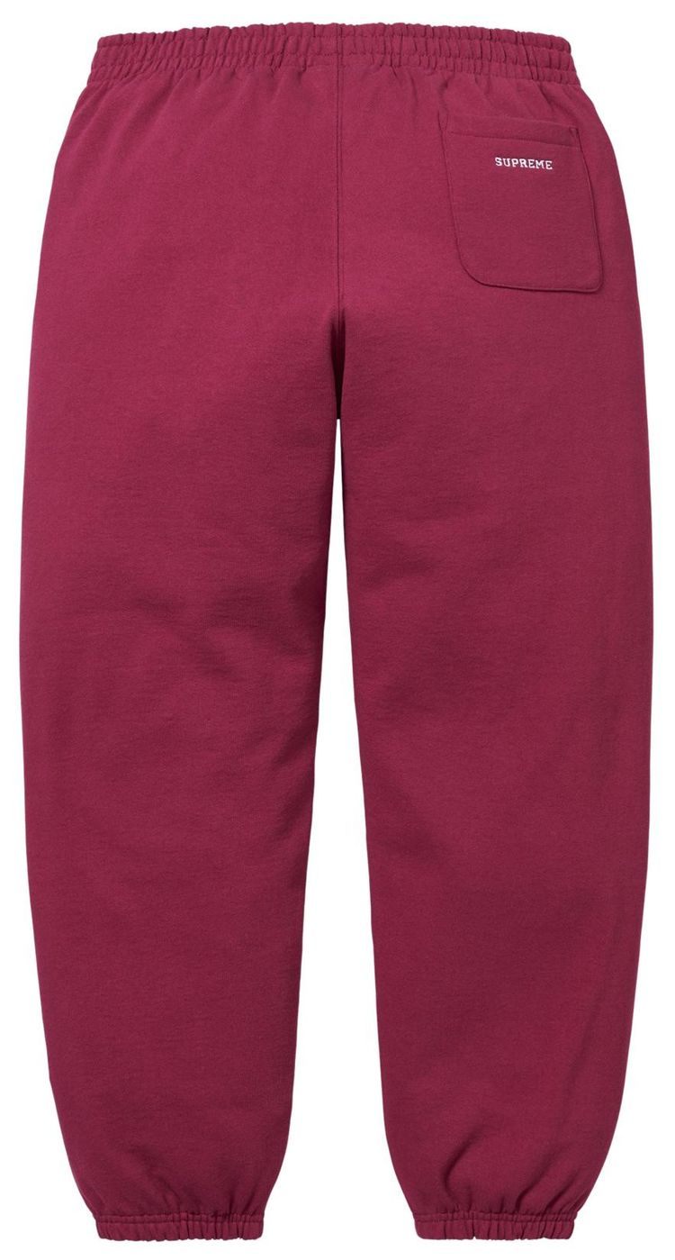 Supreme S Logo Sweatpant Raspberry