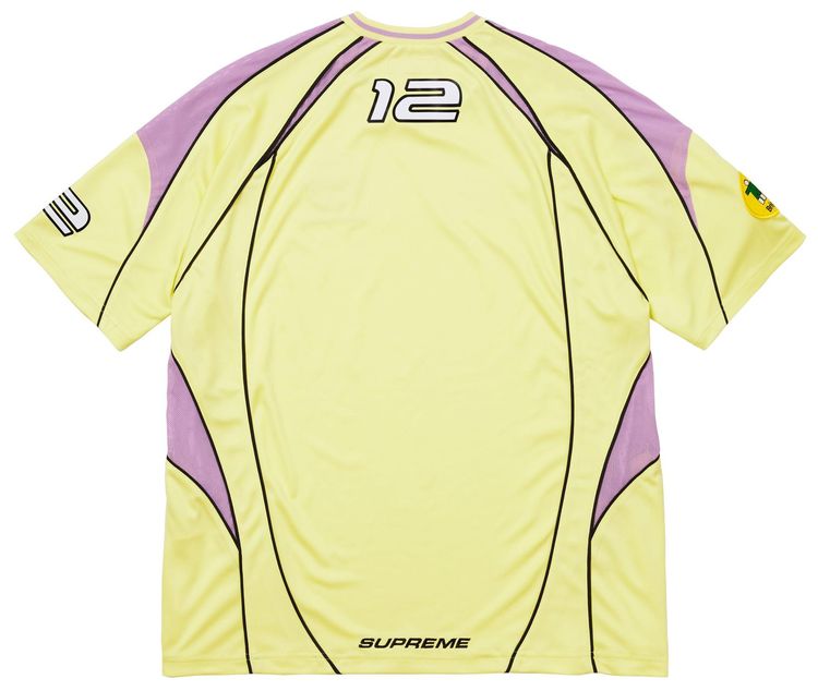 Supreme Piping Soccer Jersey Pale Yellow