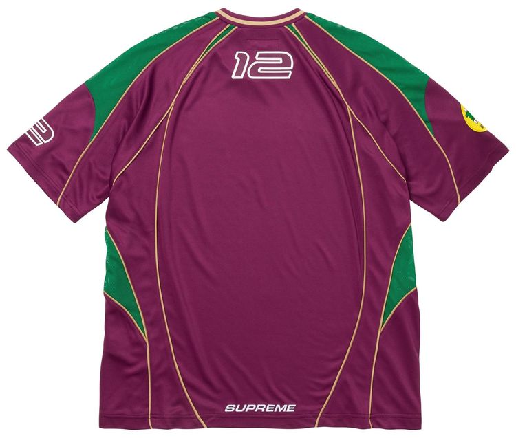 Supreme Piping Soccer Jersey Raspberry